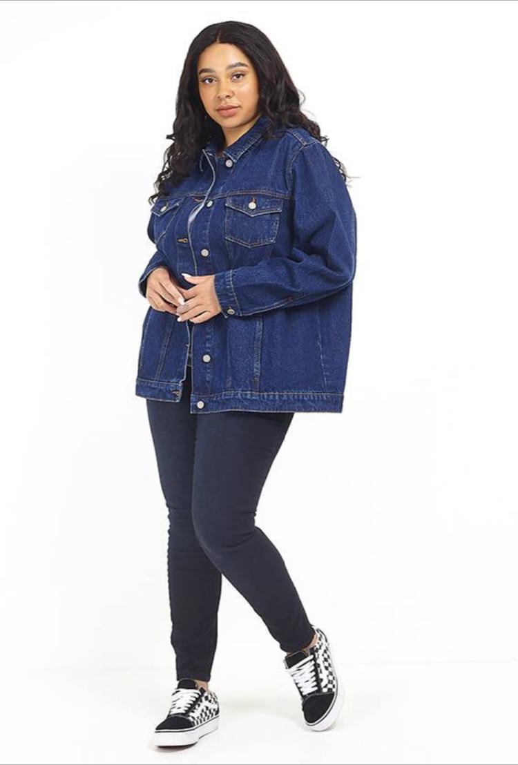 plus size denim jacket uk