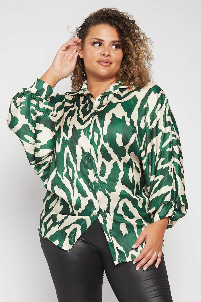 plus size leopard top
