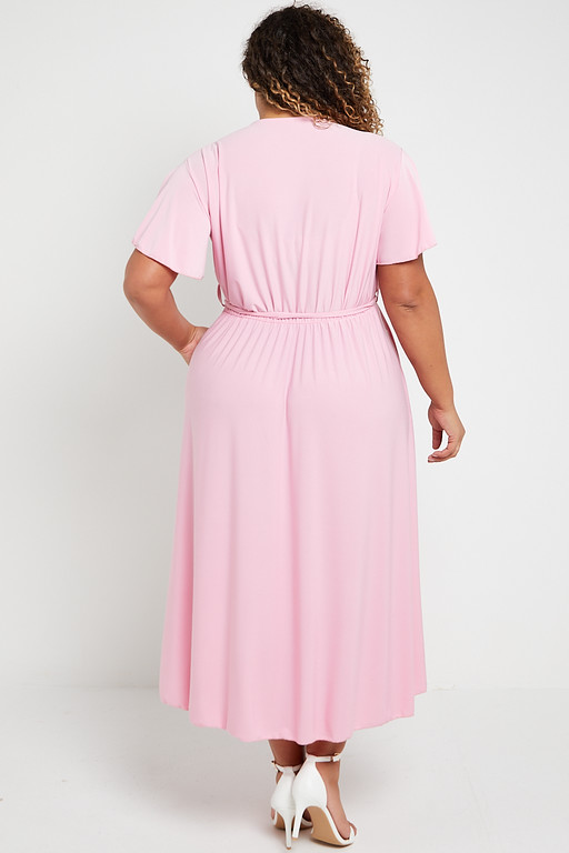 PINK DAISY | NON-FEEDING MAXI – SHORT SLEEVES | ANKLE LENGTH MAXI main image 1