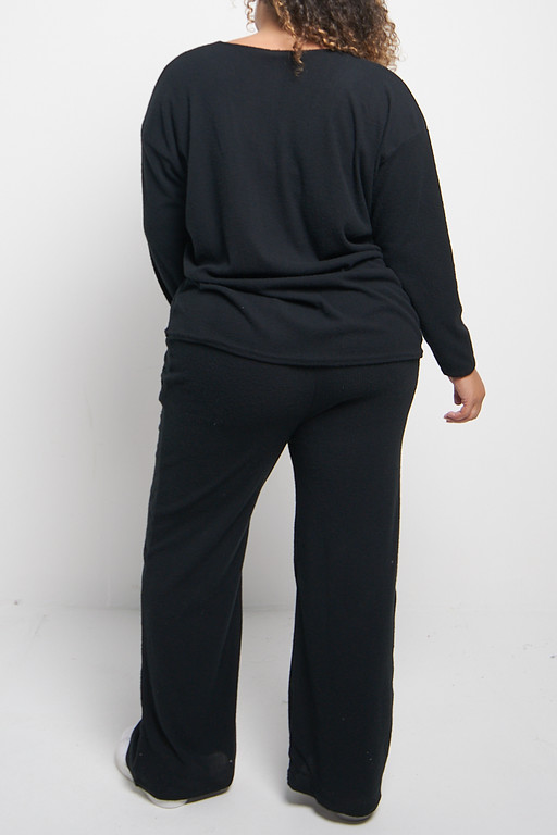 LONG SLEEVE LOUNGE SET / BLK