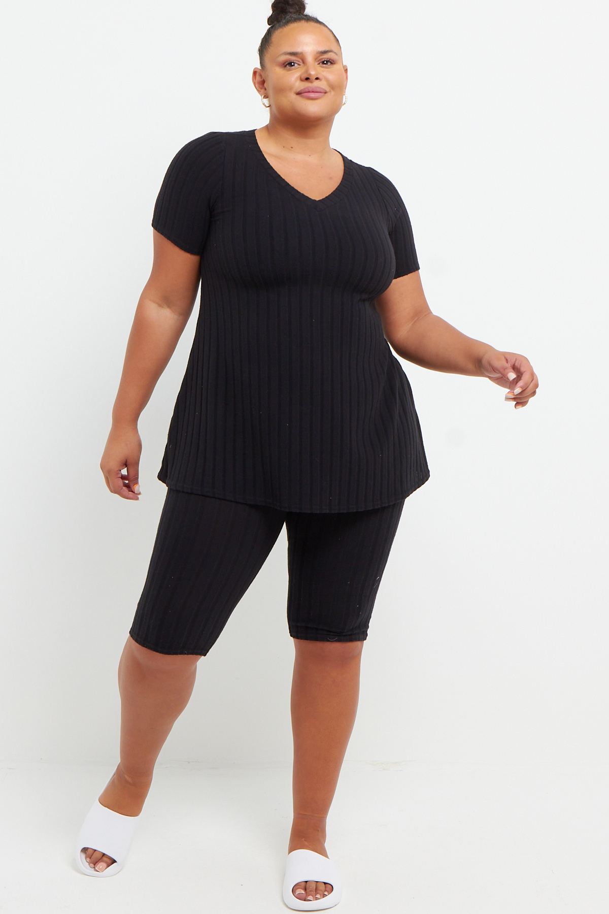 Plus size short sets discount
