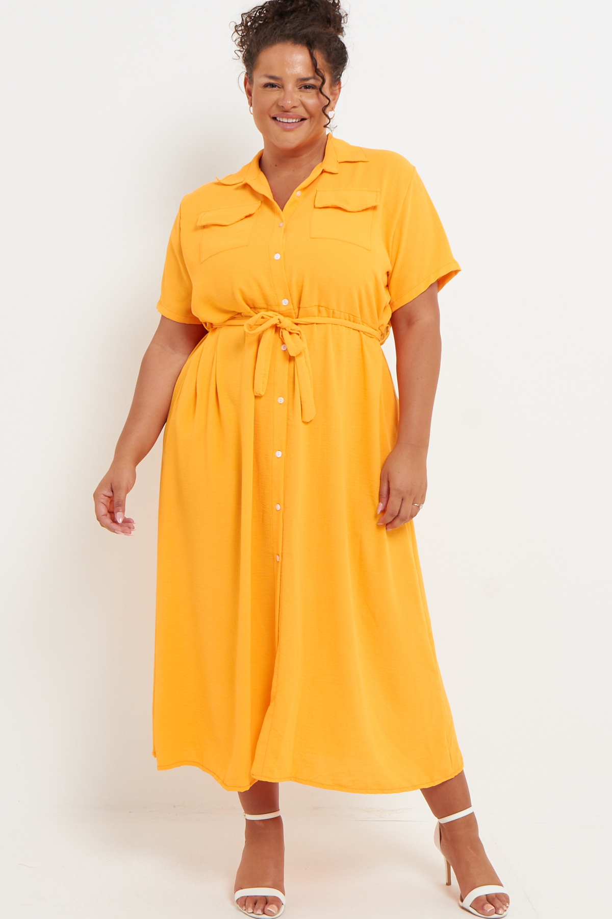 Mustard dress hot sale size 16