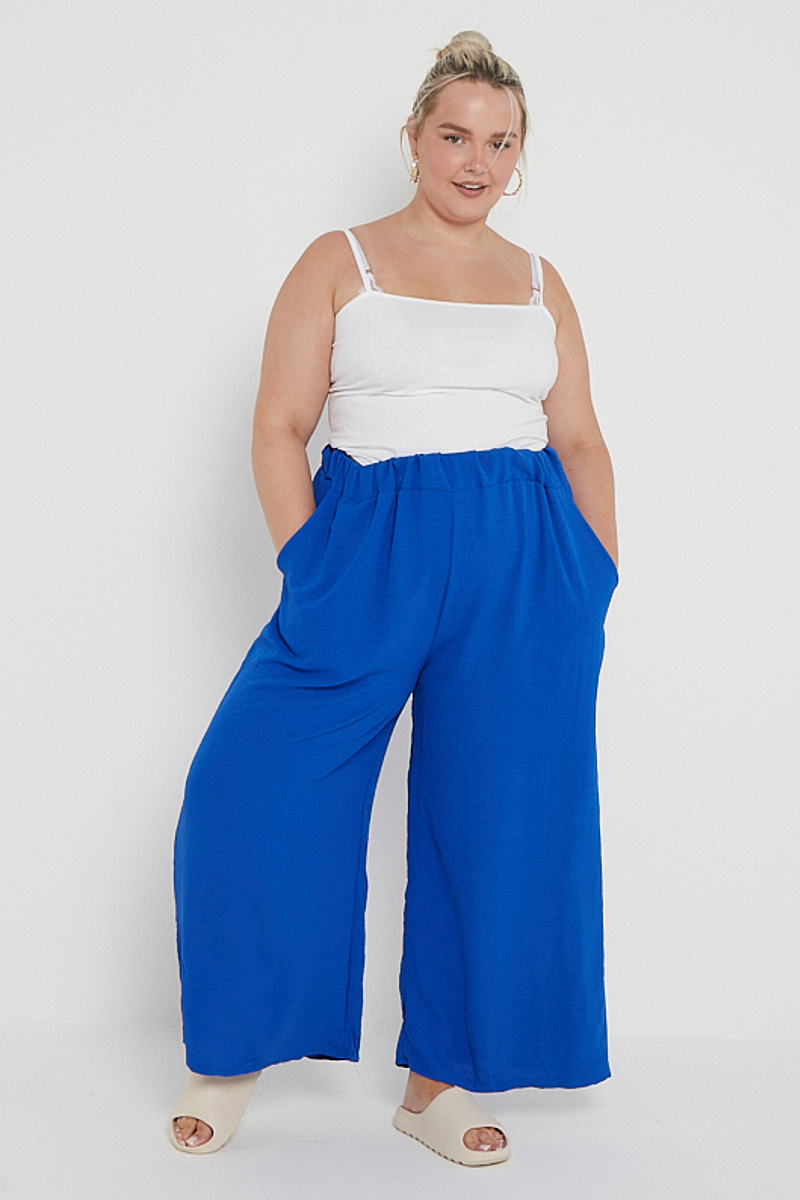 Plus size wide leg pants with pockets deals