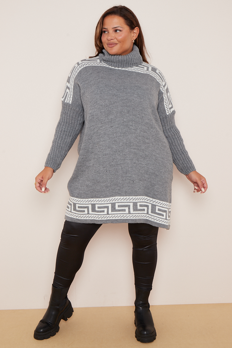 Plus size polo neck jumpers shop