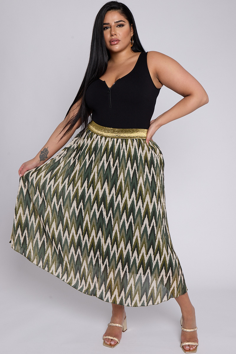 Pleated skirt size 16 sale
