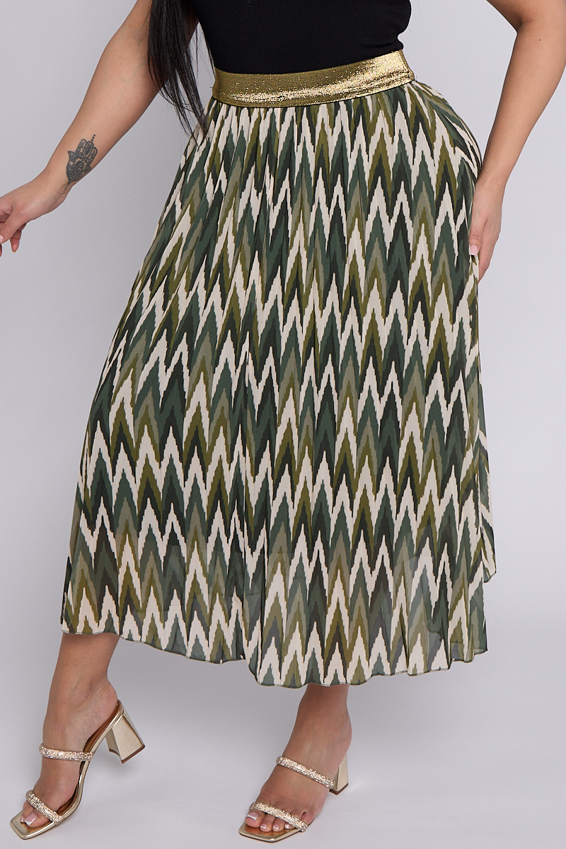 Women's plus size khaki skirts hotsell