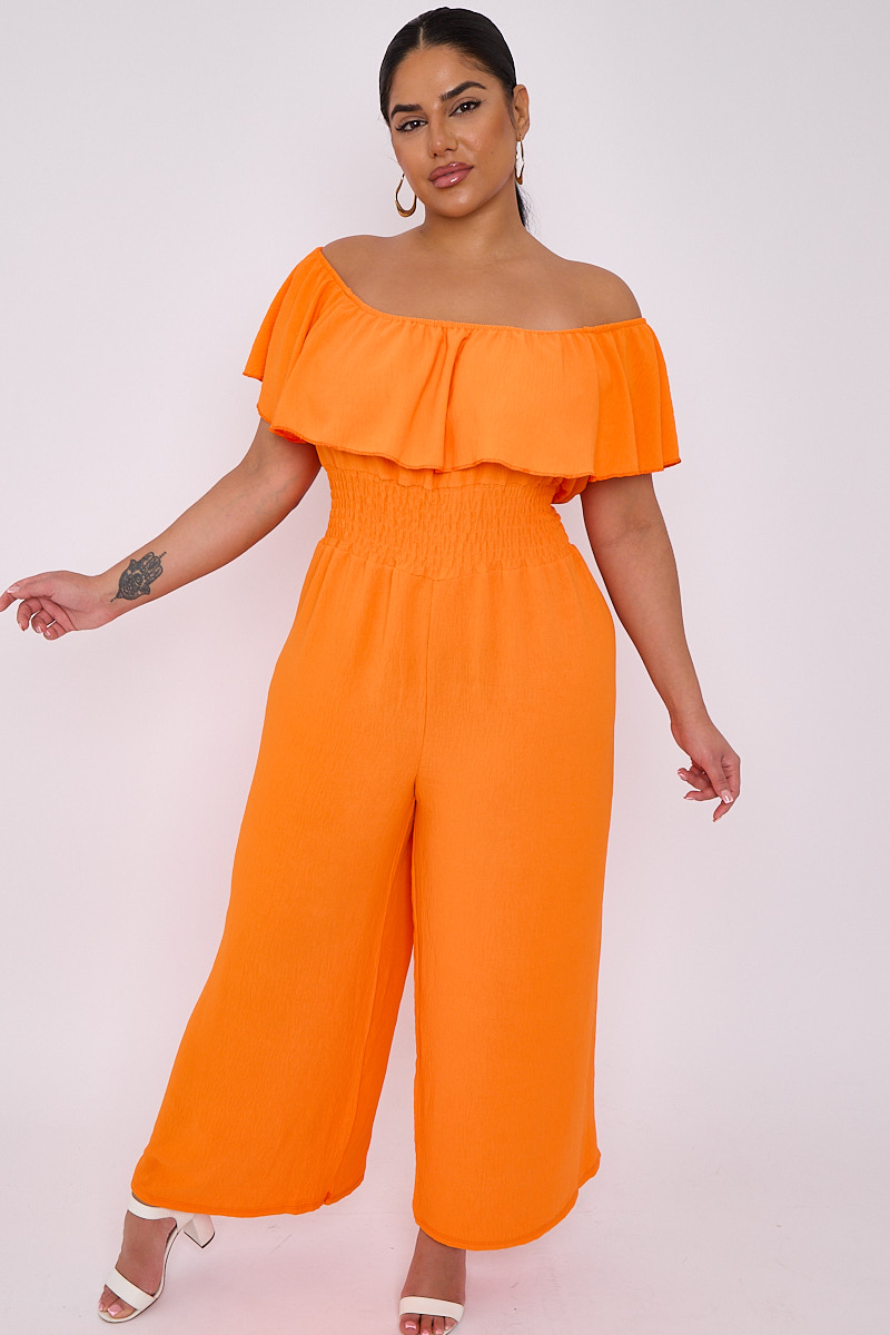 Plus size bardot jumpsuit shop