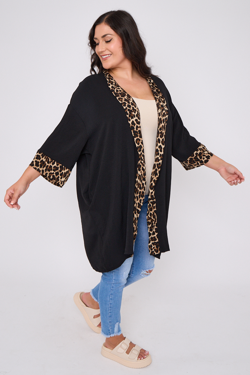 Plus leopard cardigan shop