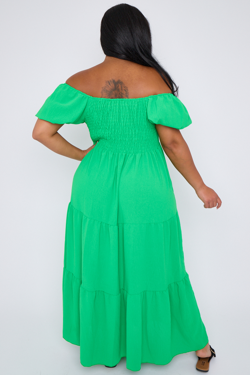 Shirred top dress sales